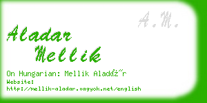 aladar mellik business card